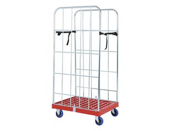 Rolcontainer - voor Euronorm - 2 zijwanden, verzinkt -, Ophalen of Verzenden, Nieuw