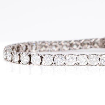 Zonder minimumprijs - Armband - 14 karaat Witgoud - 8.26ct., Nieuw