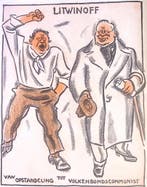 Spotprent over het gedrag van Litwinoff (lijst optie), Verzenden