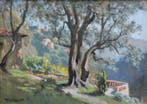Émile Wegelin (1875-1962) - Oliviers à Falicon