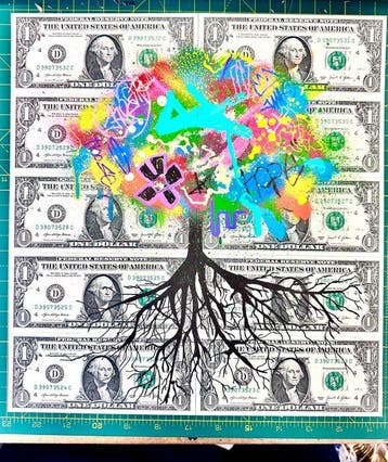 Lee Henderson - The Money Tree, Antiek en Kunst