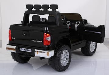 Kinderauto, TOYOTA TUNDRA, zwart, 2 zitter, RC, leder, NIEUW, Ophalen of Verzenden, Nieuw, Afstandsbediening