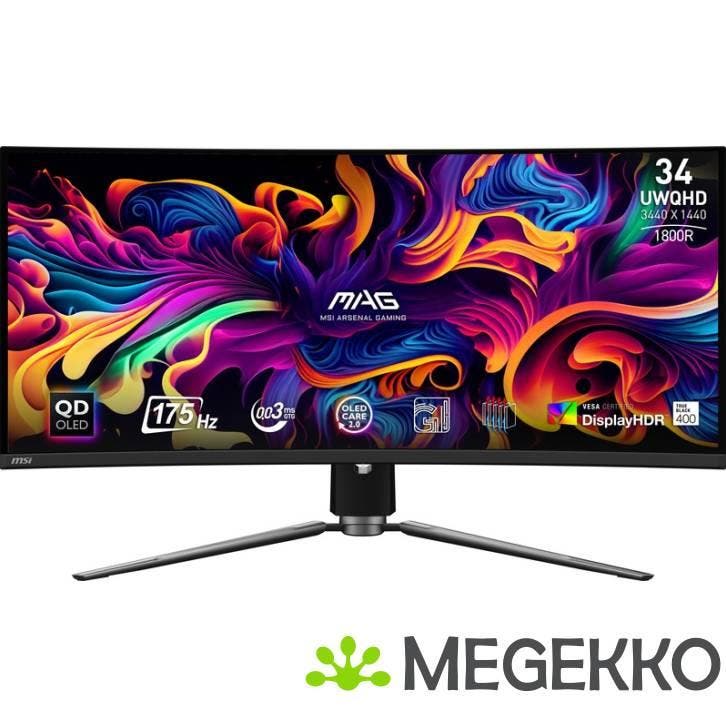 MSI MAG 341CQP QD-OLED 34  Wide QuadHD 175Hz Monitor, Computers en Software, Monitoren, Nieuw, Verzenden