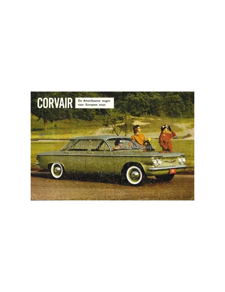1960 CHEVROLET CORVAIR BROCHURE NEDERLANDS, Boeken, Auto's | Folders en Tijdschriften, Chevrolet