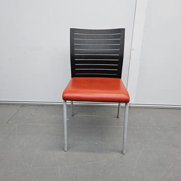 Steelcase kantoorstoel - oranje skai (alleen per set), Huis en Inrichting, Stoelen, Ophalen of Verzenden, Nieuw