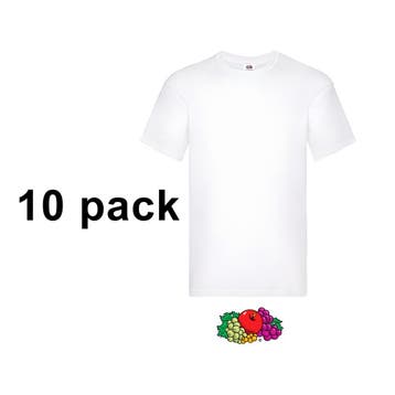 Fruit of the Loom T-shirt Original T wit, Verzenden, Wit, Nieuw, Overige maten