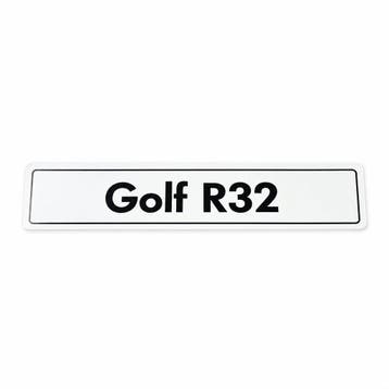 Originele showroomkentekenplaat golf R32, Ophalen of Verzenden, Nieuw