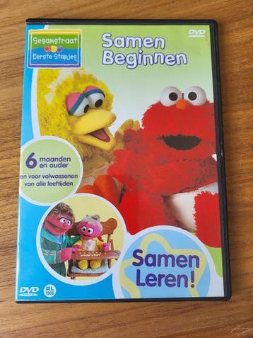 DVD - Sesamstraat Eerste Stapjes - Samen Beginnen, Cd's en Dvd's, Gebruikt, Verzenden, Alle leeftijden, Educatief
