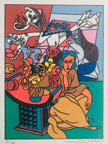 Errö (1932) - Hommage à Picasso - Sérigraphie originale