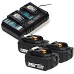 Startset: 3x Makita BL1850B / 18V LXT accu, 123accu huismerk, Verzenden, Nieuw