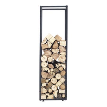 [en.casa] Brandhout rek Tornved houtopslag 35x35x120 cm zwar, Verzenden