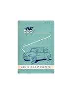 1959 FIAT 600 INSTRUCTIEBOEKJE ITALIAANS, Auto diversen, Handleidingen en Instructieboekjes