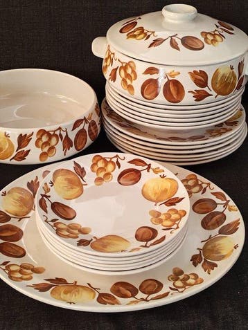 Richard Ginori - Tafelservies voor 6 (21) - Porselein -, Antiek en Kunst