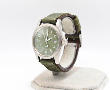 Hamilton - Khaki - Zonder minimumprijs - Field Quartz Olive, Nieuw