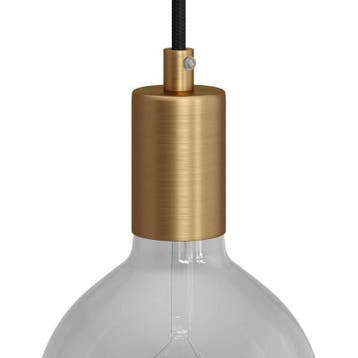 Fitting Geborsteld Messing E27 met metalen trekontlaster, Ophalen of Verzenden, Nieuw