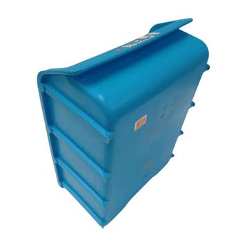 Magazijnbak, 460x310x185 mm, blauw pp, gebruikt, Gebruikt, Bak of Kist, Minder dan 50 cm, Ophalen of Verzenden