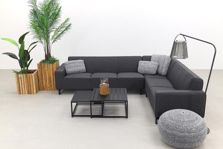 VDG Boavista/Royalty Sunbrella loungeset - Sooty - 5-delig -, Tuin en Terras, Tuinsets en Loungesets, Loungeset, Nieuw, Overige materialen