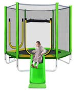 213 cm Tuintrampoline TUV 100kg met veiligheidsnet en ladder, Verzenden, Nieuw