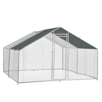 Kippenren Wels buitenren 3x4x2 m donkergroen pro.tec, Dieren en Toebehoren, Verzenden, Nieuw