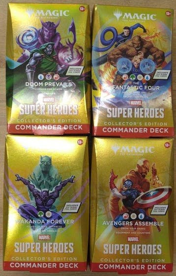 Wizards of The Coast - 4 Sealed deck - Magic: The Gathering, Hobby en Vrije tijd, Nieuw