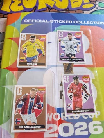 2026 Panini FIFA World Cup 2026 Erling Haaland, Luis Díaz, Nieuw