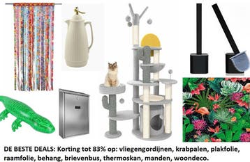 Tot 83% korting behang, vliegengordijn, krabpaal, raamfolie, Nieuw