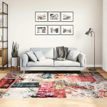 vidaXL Vloerkleed wasbaar patchwork 160x230 cm meerkleurig, Verzenden, Nieuw