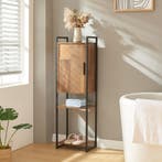 Badkamerkast Namsskogan kolomkast 115x35x25 cm walnootkleuri, Huis en Inrichting, Badkamer | Badkamermeubels, Verzenden, Nieuw