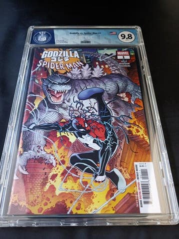 Godzilla vs. Spider-Man #1 - EGC 9.8 - 1st appearance of, Boeken, Strips | Comics, Nieuw