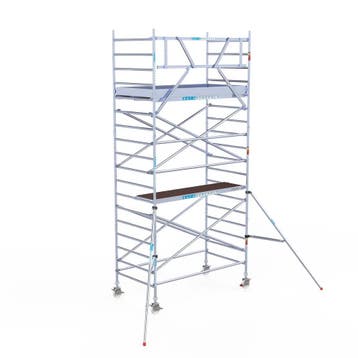 Rolsteiger Original 135x250 6,2m werkhoogte tegen de gevel, Verzenden, Nieuw, Rolsteiger of Kamersteiger, 5 meter of hoger