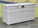 Kussenbox klein 126x47xH71 cm wit grijs, Ophalen of Verzenden, Nieuw, Wicker