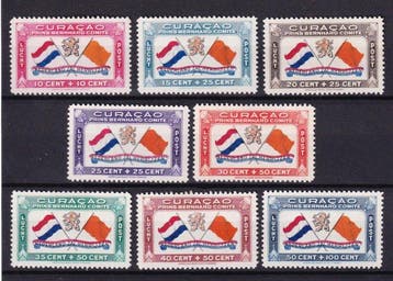 Curaçao 1941 - Prins Bernhardt-fonds - NVPH LP18/LP25, Gestempeld