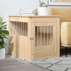 vidaXL Hondenbench 64,5x80x71 cm bewerkt hout sonoma, Dieren en Toebehoren, Verzenden, Nieuw