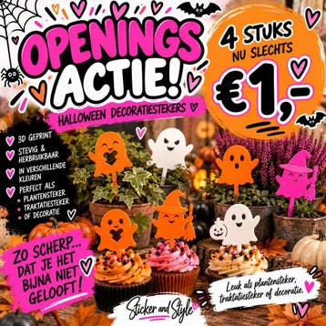 Halloween stekers | 4 voor €1 | traktatie &amp; decoratie, Verzenden, Nieuw, Versiering, Halloween of Griezel