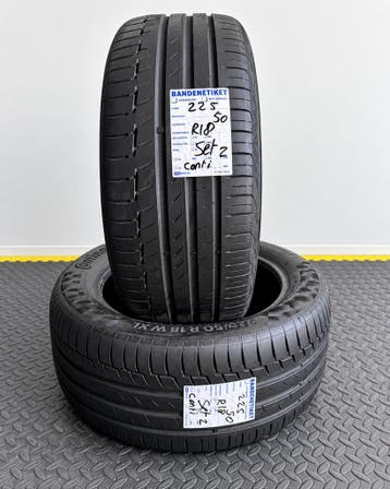 2X 225/50 R18 CONTINENTAL ZOMER - €200 INCL. GRATIS MONTAGE, Ophalen, 18 inch, Gebruikt, Band(en)