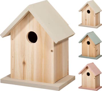 Vogelhuisjes in natuurtinten / nestkastje, Nieuw