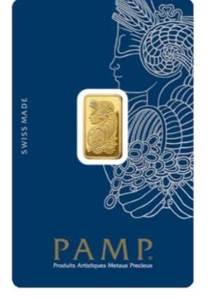 2.5 Gram goudbaar - Pamp Suisse - Lady Fortuna, Verzenden, Goud