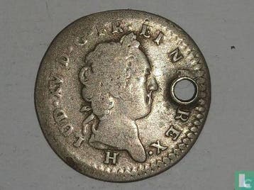 Franse Koloniën - Bovenwindse Eilanden 12 sol 1731, Verzenden, Overige landen, Losse munt, Goud