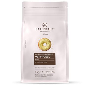 Callebaut Chocolade Vermicelli Wit 1kg, Verzenden, Nieuw