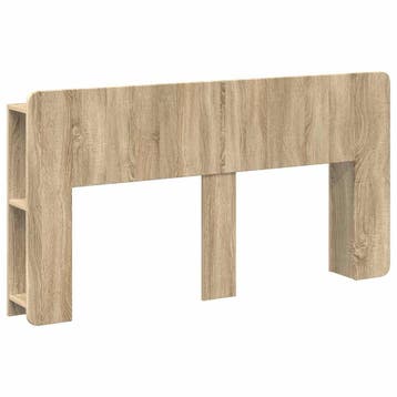 vidaXL Hoofdeinde kas met opslag Sonoma Eiken Bewerkt hout, Verzenden, Nieuw, Bruin, Hout