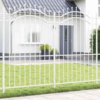 vidaXL Tuinhek Woerden Wit 240 x 215 cm Poedergecoat staal, Verzenden, Nieuw, IJzer