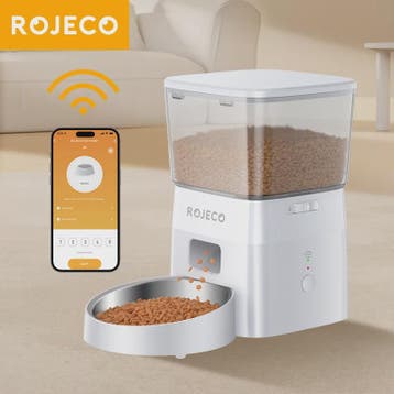 ROJECO Automatische Hond & Kat Voerbak met WIFI Bediening -, Verzenden, Nieuw