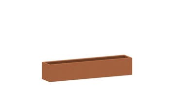 Cortenstaal plantenbak 250x50x50cm - Zonder bodem - HTDesign, 100 cm of meer, Nieuw, Metaal, Rechthoekig