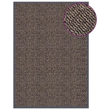 vidaXL Deurmat getuft 60x90 cm donkerbruin, Verzenden, Nieuw
