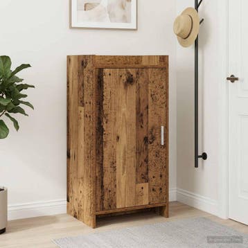 vidaXL Schoenenkast met opslag Oud hout 48 x 36 x 92 cm, Verzenden, Nieuw