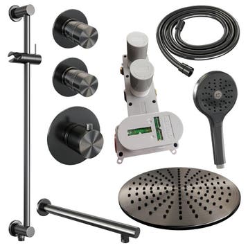 Brauer Gunmetal Edition Thermostatische Regendoucheset, Ophalen of Verzenden, Nieuw