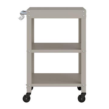 Trolley Bolognano serveerwagen met wielen beige casa.pro, Verzenden