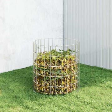 vidaXL Compostbak Ø50x50 cm gegalvaniseerd staal, Tuin en Terras, Verzenden, Nieuw