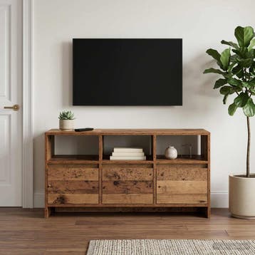 vidaXL Tv-meubel 102 x 37,5 x 52,5 cm Oud hout Bewerkt hout, Huis en Inrichting, Minder dan 50 cm, Verzenden, Nieuw, Minder dan 100 cm