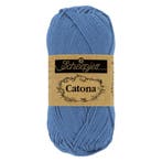 Scheepjes Catona 50g - 261 Capri Blue, Ophalen of Verzenden, Nieuw, Breien of Haken, Wol of Garen